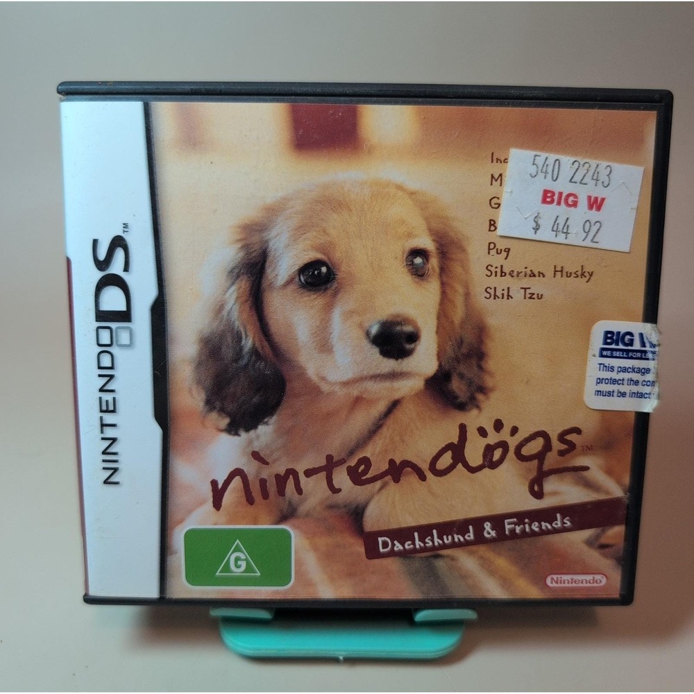 Nintendogs: Dachshund & Friends Nintendo DS 2005 Game Pets Dogs Complete CIB